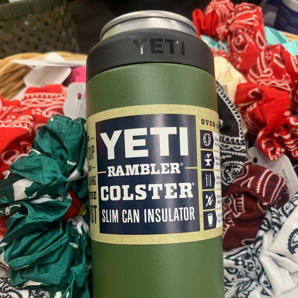 Yeti 12 oz Colster® Slim Can Cooler - Highlands Olive (Discontinued Color) - Picture 1 of 2